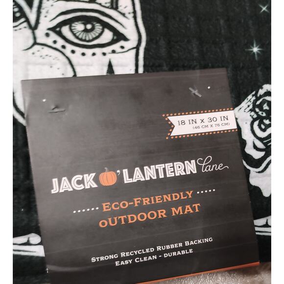 Jack O Lantern Lane "OUIJA" Spirit Board Outdoor Welcome Mat - Picture 2 of 3